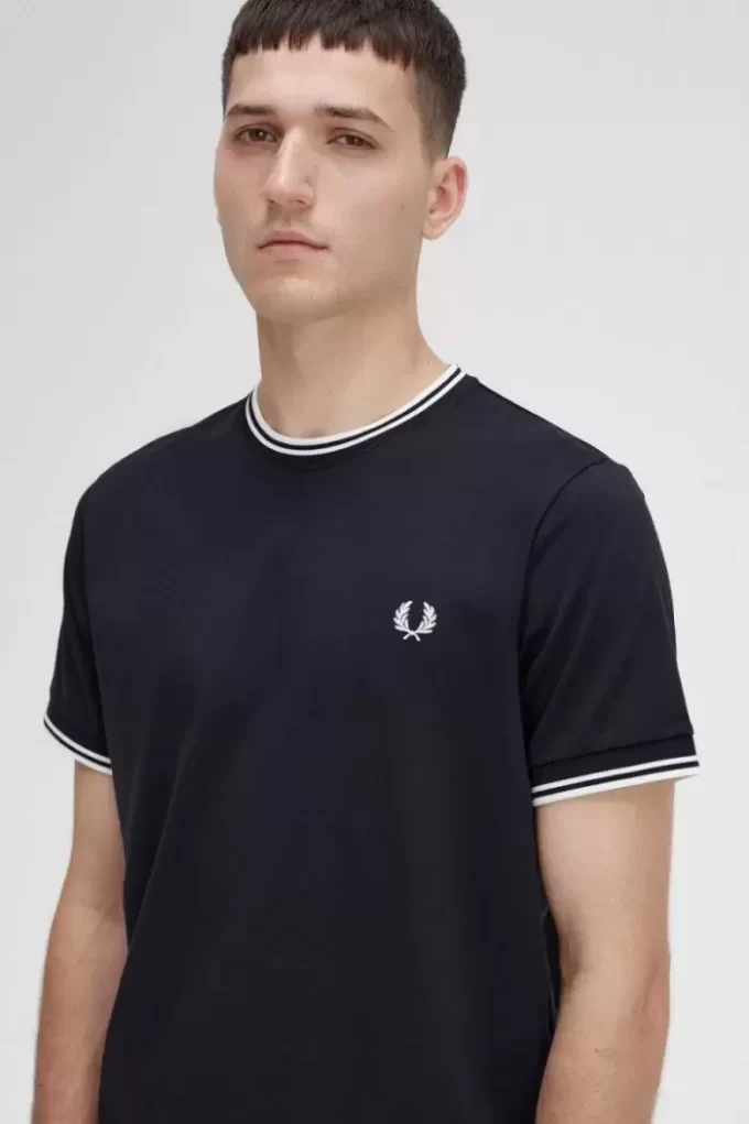 T-shirt à double pointe pour homme
