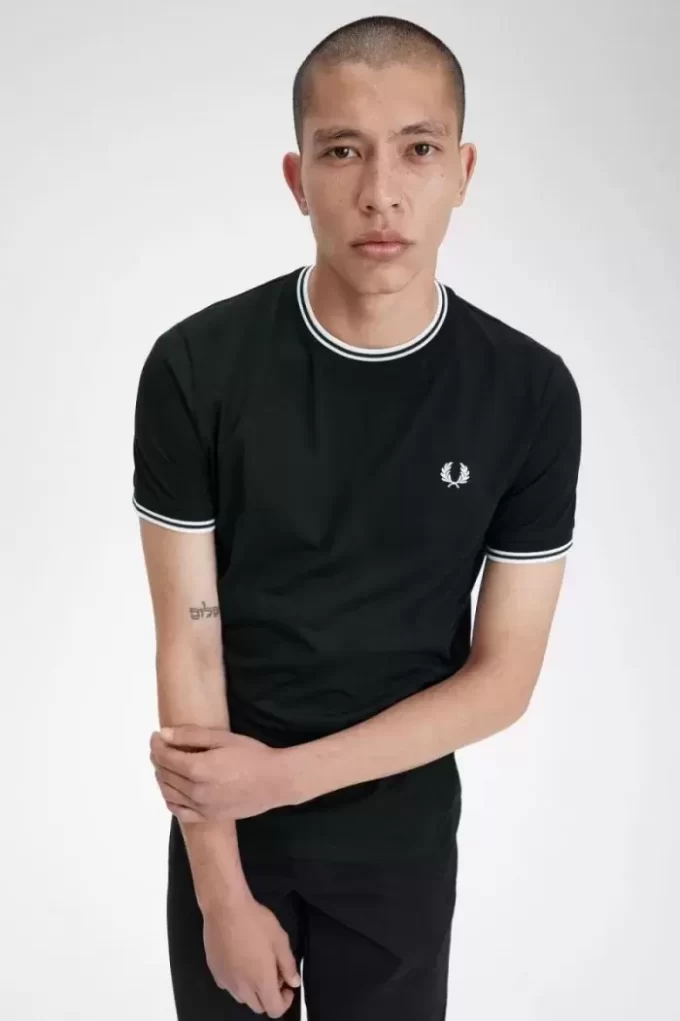 T-shirt à double pointe pour homme