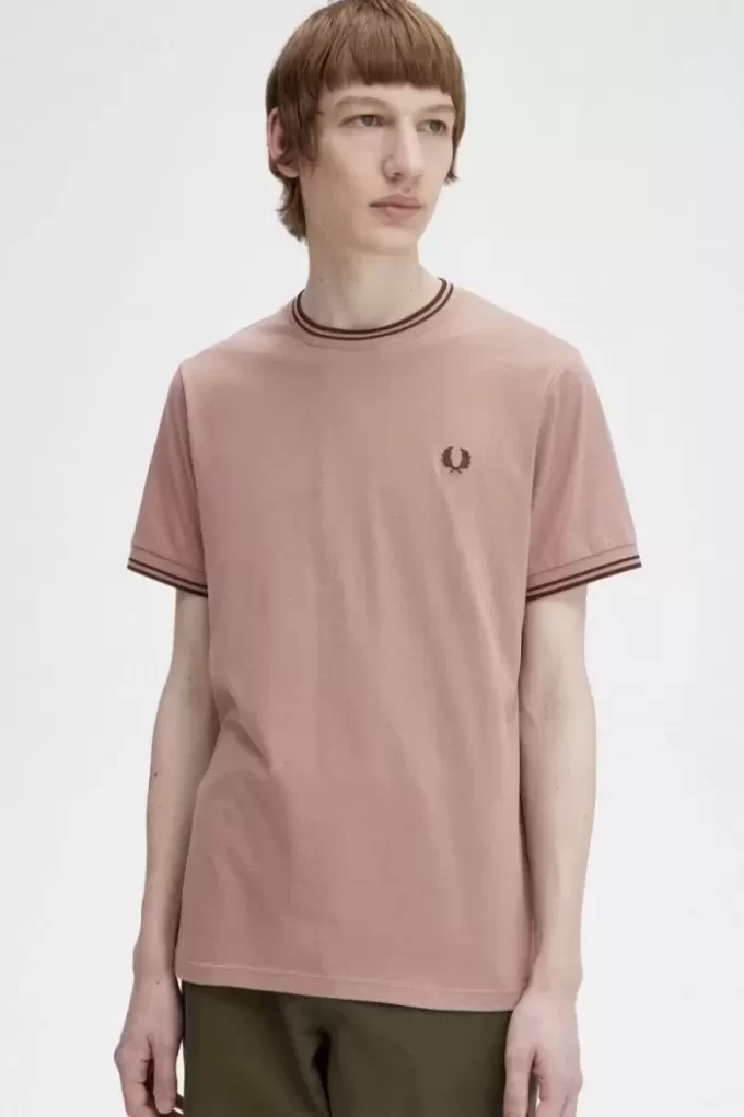 T-shirt à double pointe pour homme