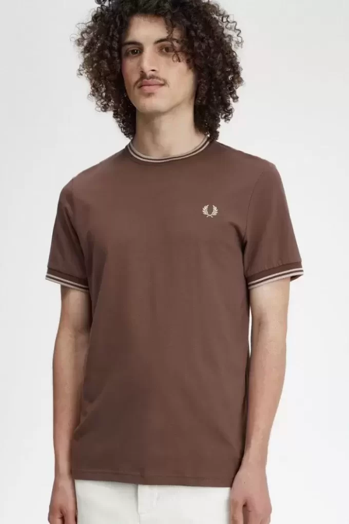 T-shirt à double pointe pour homme