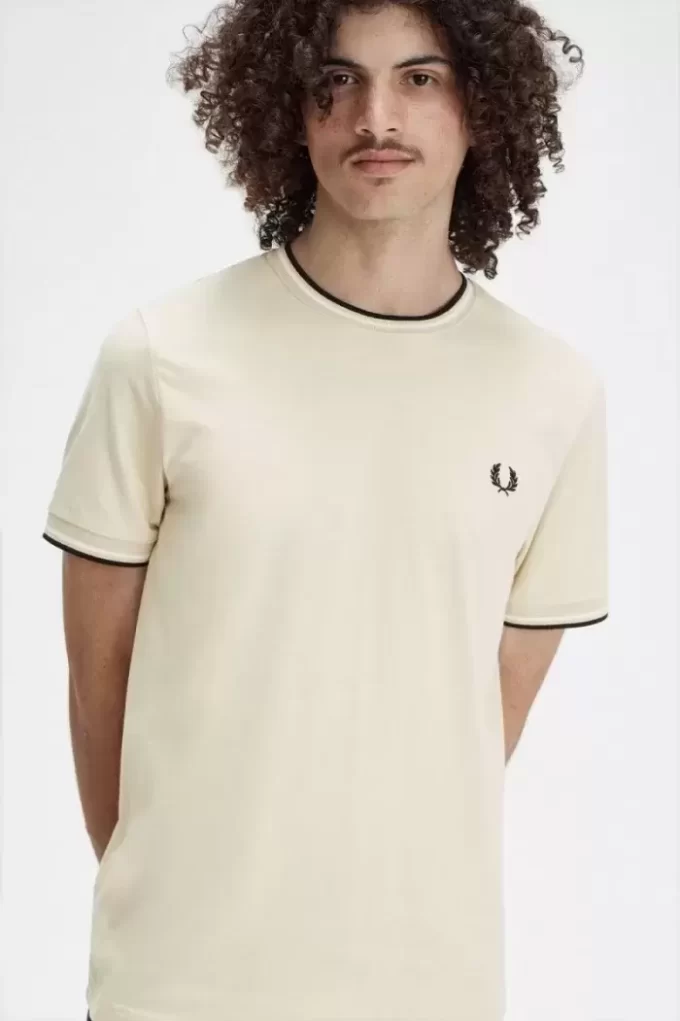 T-shirt à double pointe pour homme