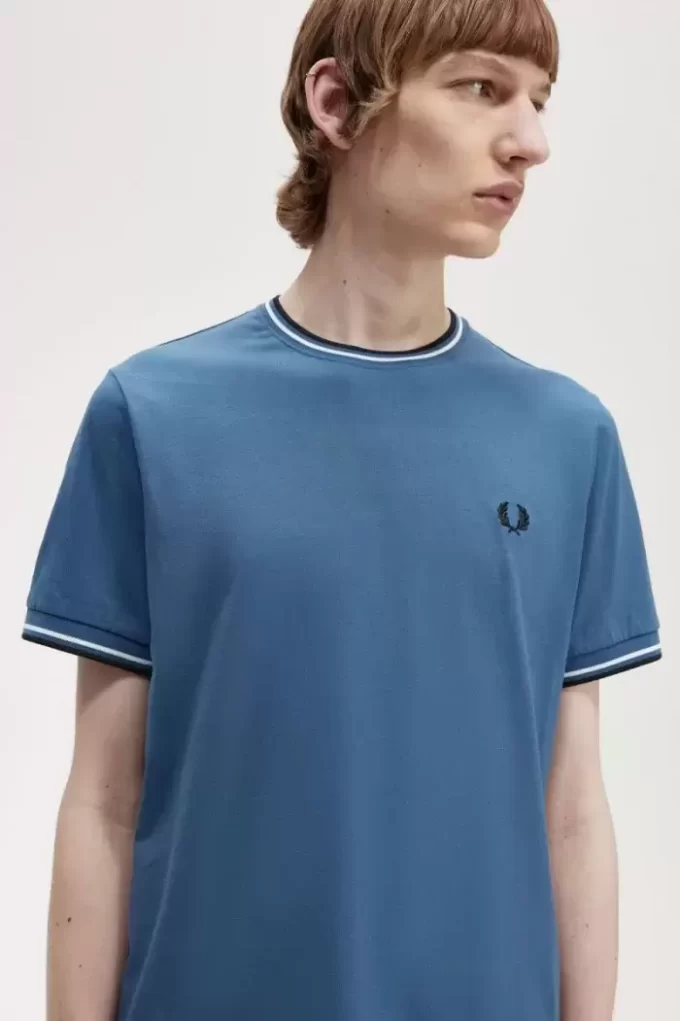 T-shirt à double pointe pour homme
