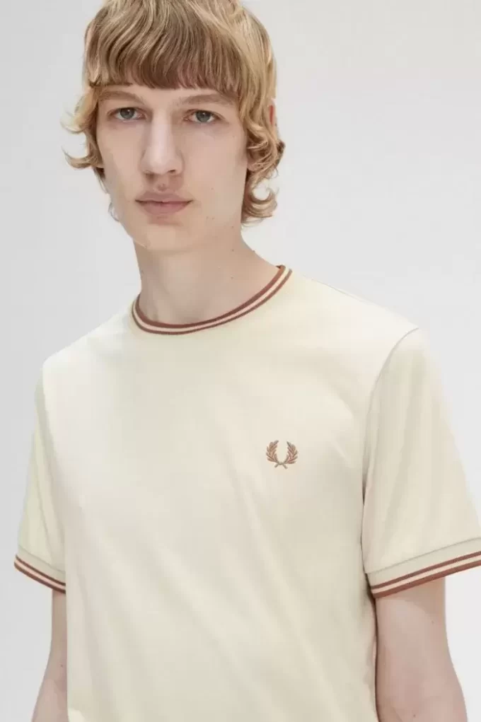 T-shirt à double pointe pour homme