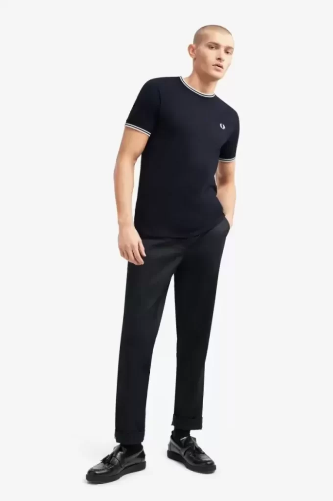 T-shirt à double pointe pour homme