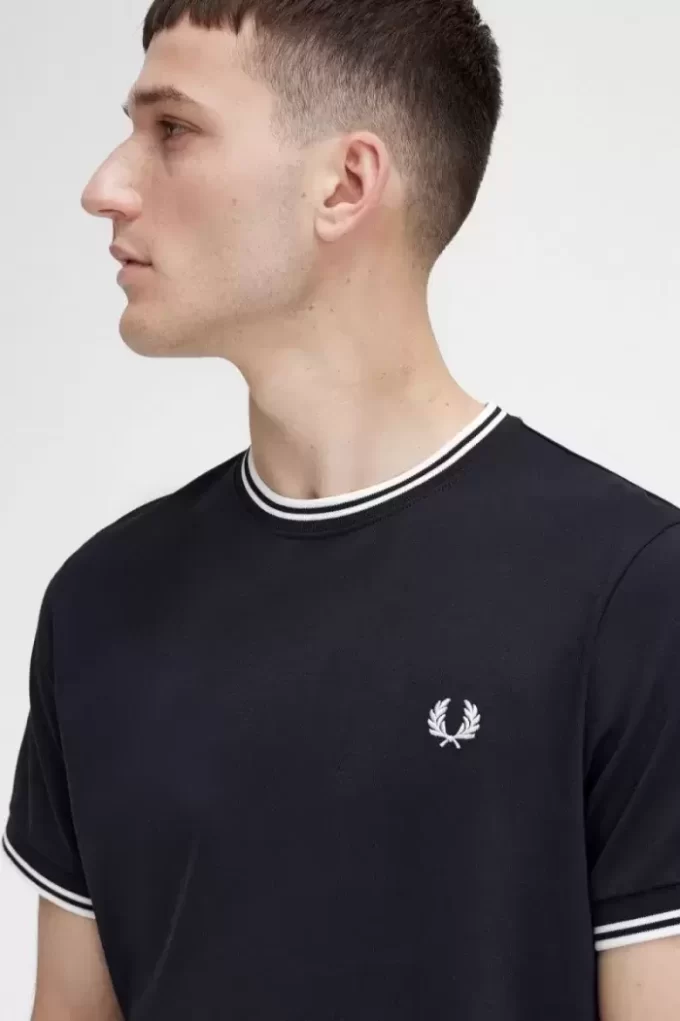 T-shirt à double pointe pour homme