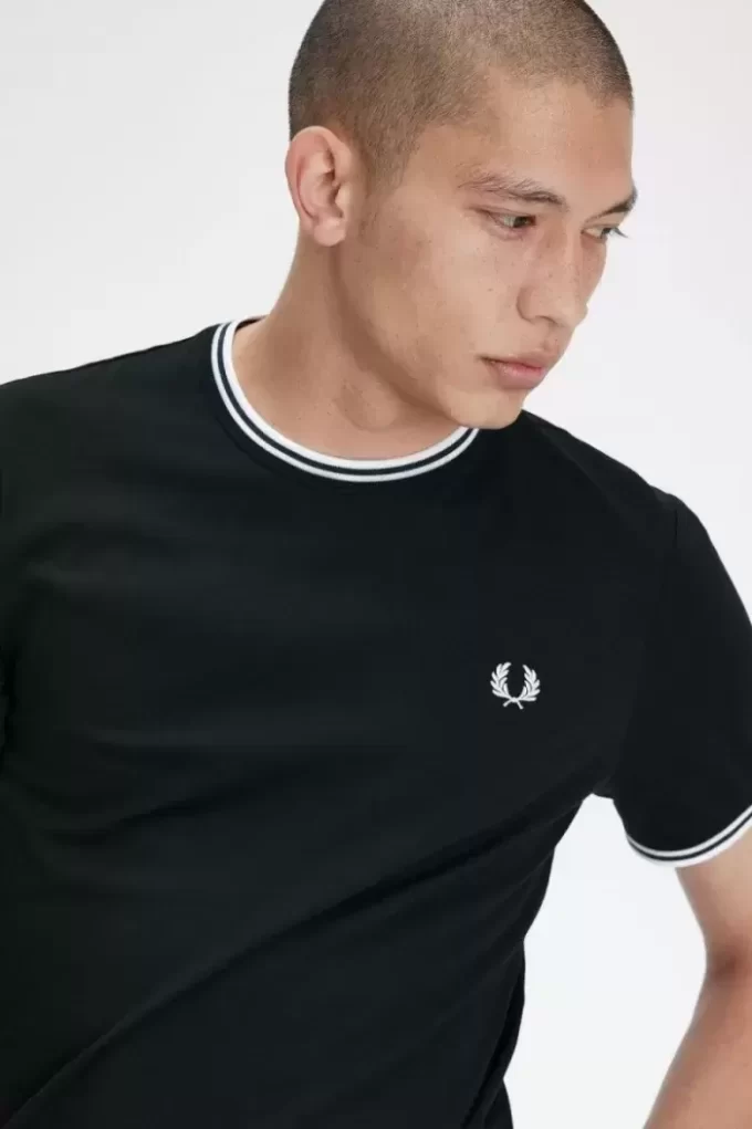 T-shirt à double pointe pour homme