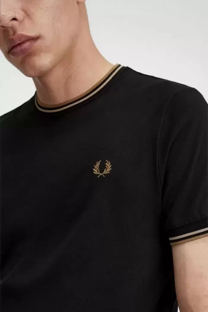 T-shirt à double pointe pour homme