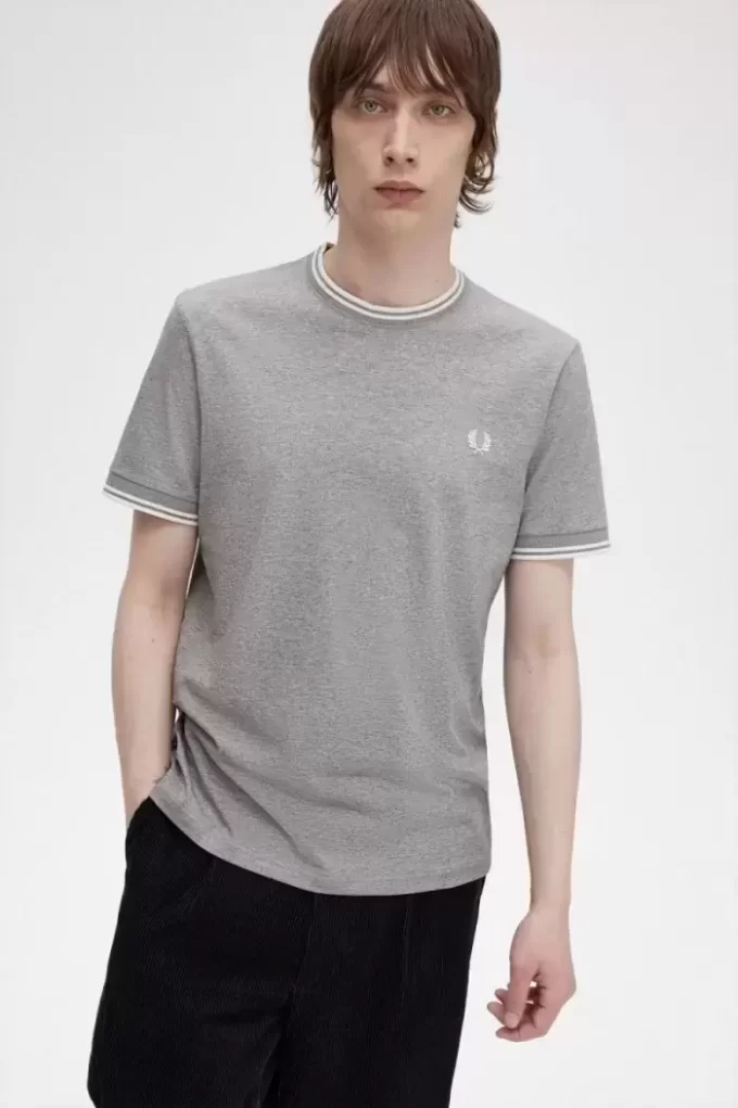 T-shirt à double pointe pour homme