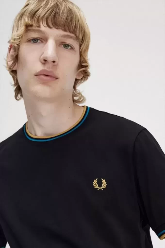 T-shirt à double pointe pour homme