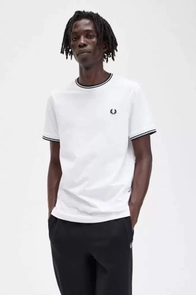 T-shirt à double pointe pour homme