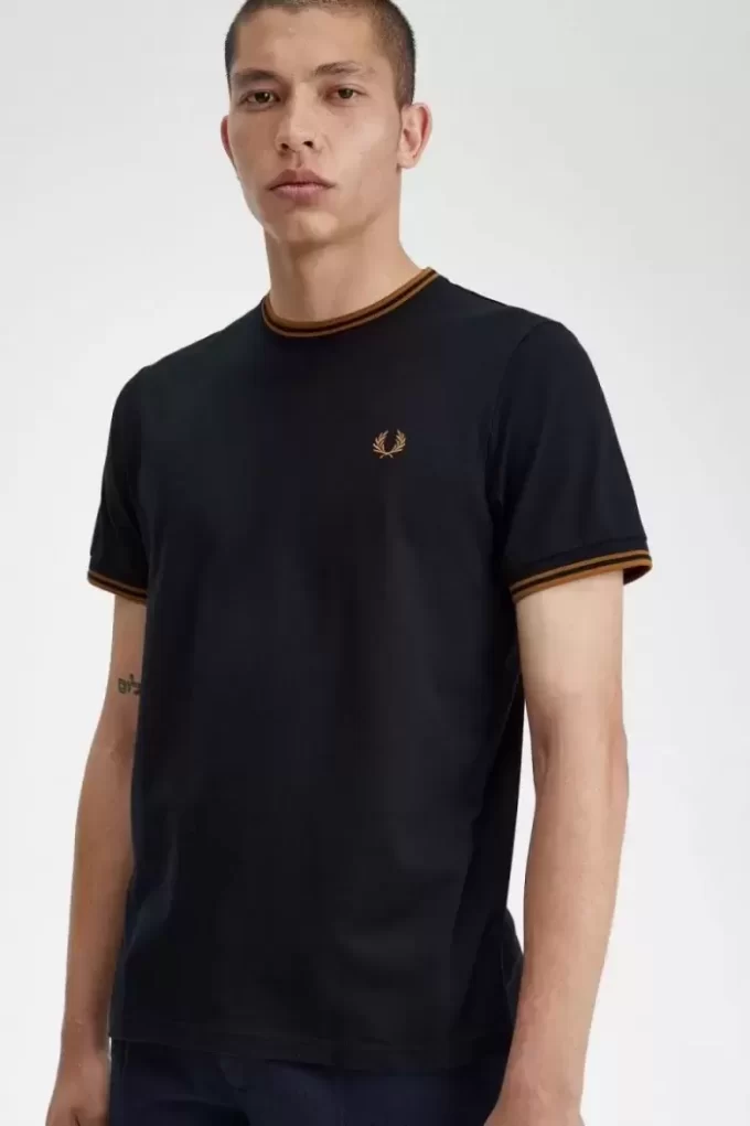 T-shirt à double pointe pour homme