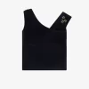 T-shirt en velours à épaules dénudées pour femme