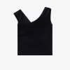 T-shirt en velours à épaules dénudées pour femme