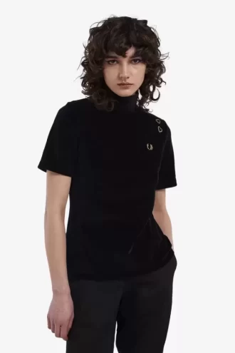T-shirt en velours pour femme