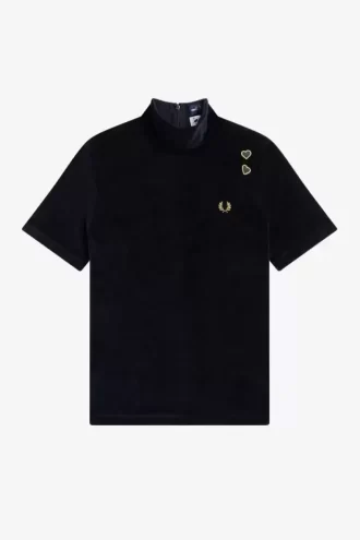 T-shirt en velours pour femme