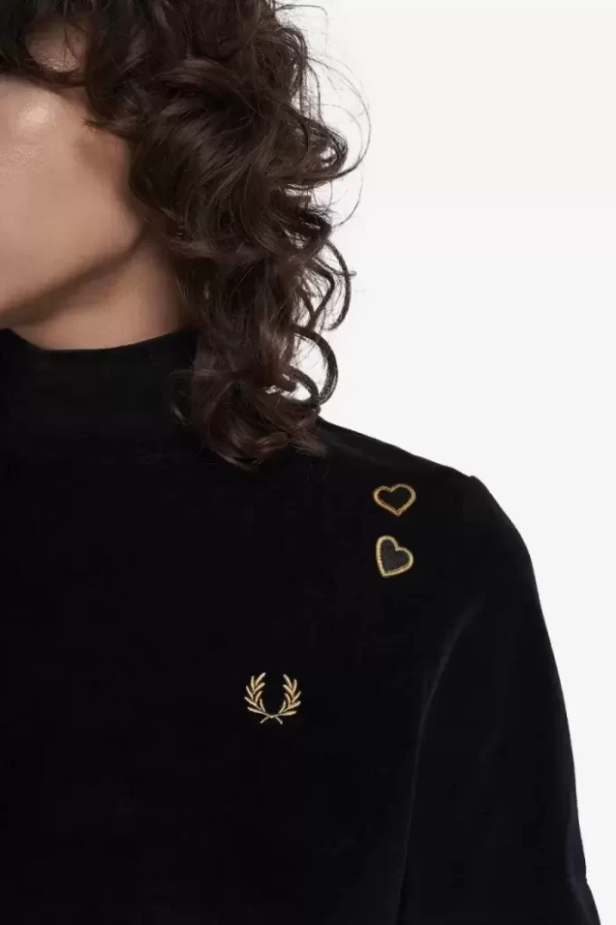 T-shirt en velours pour femme