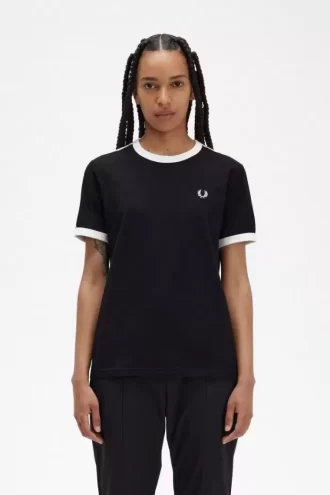 T-shirt femme à bandes contrastantes
