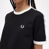 T-shirt femme à bandes contrastantes