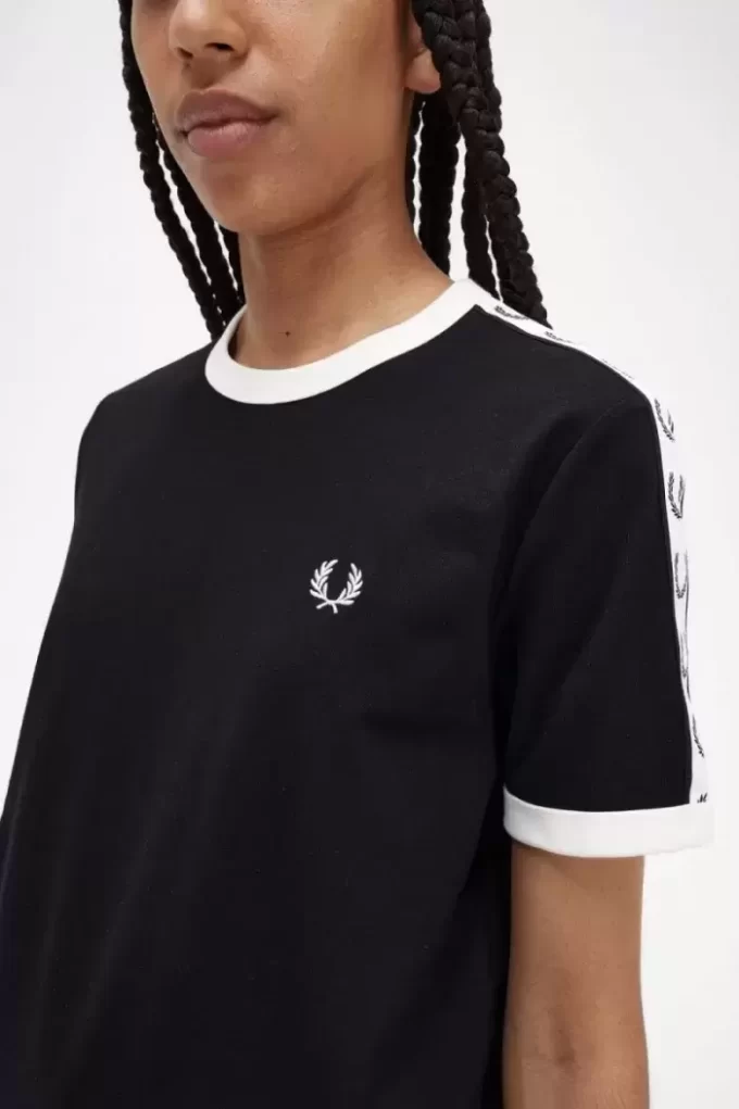 T-shirt femme à bandes contrastantes