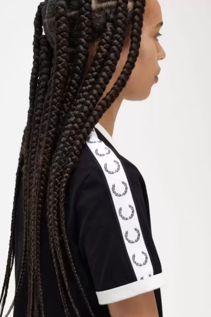 T-shirt femme à bandes contrastantes