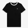 T-shirt femme à bandes contrastantes