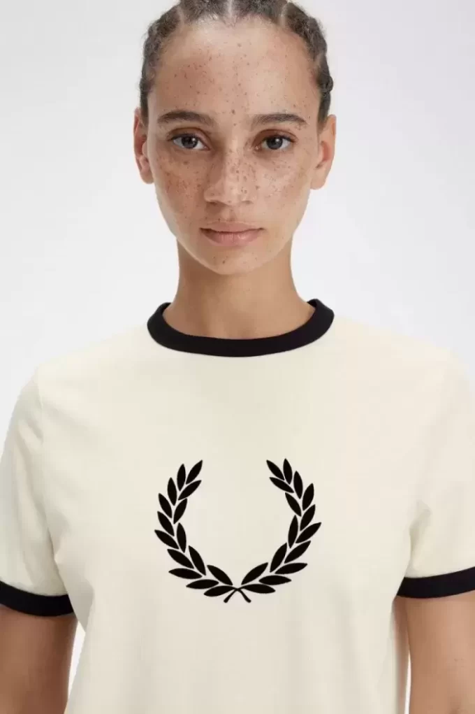 T-shirt femme couronne de laurier floquée