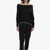 T-shirt femme en tricot à épaules dénudées
