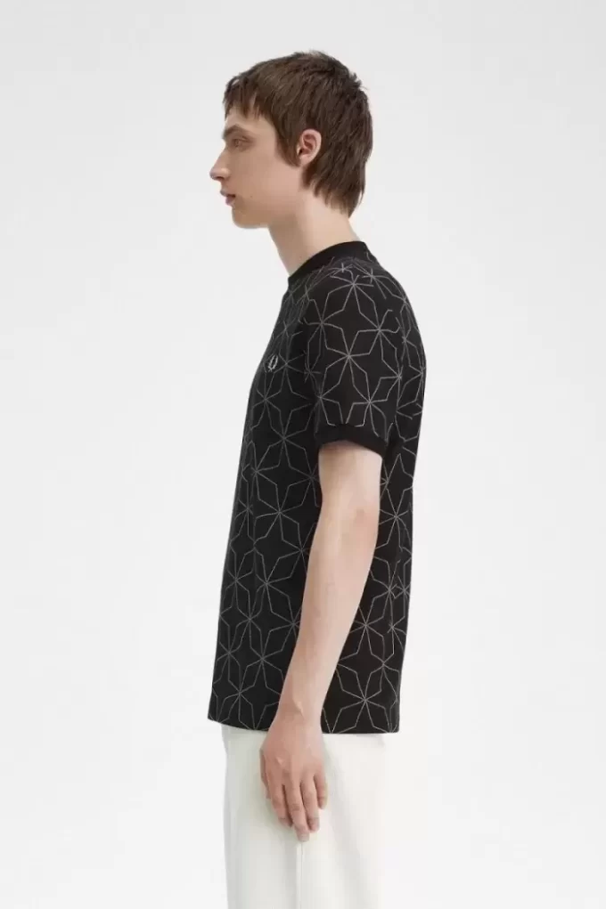T-shirt géométrique pour homme