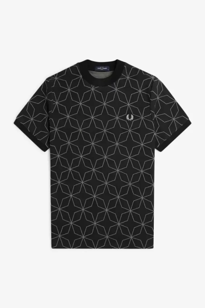 T-shirt géométrique pour homme