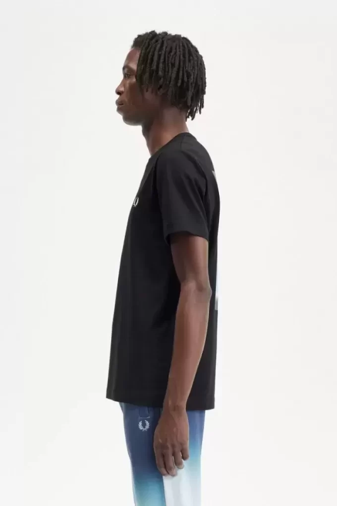T-shirt graphique abstrait pour homme