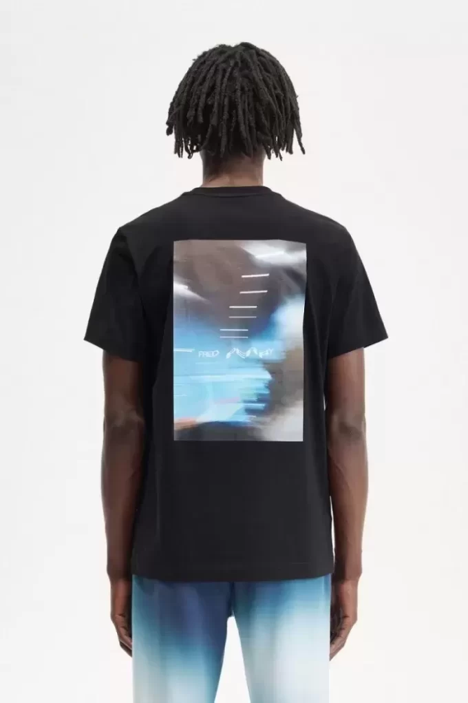 T-shirt graphique abstrait pour homme