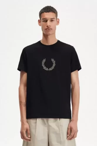 T-shirt homme avec couronne de laurier floquée