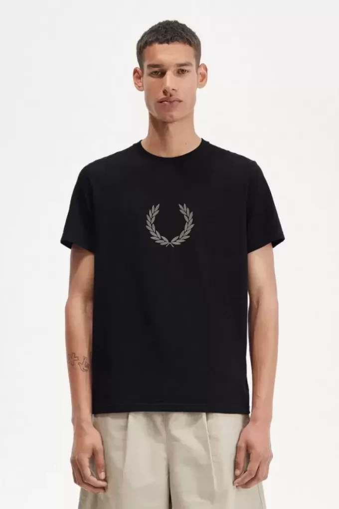 T-shirt homme avec couronne de laurier floquée