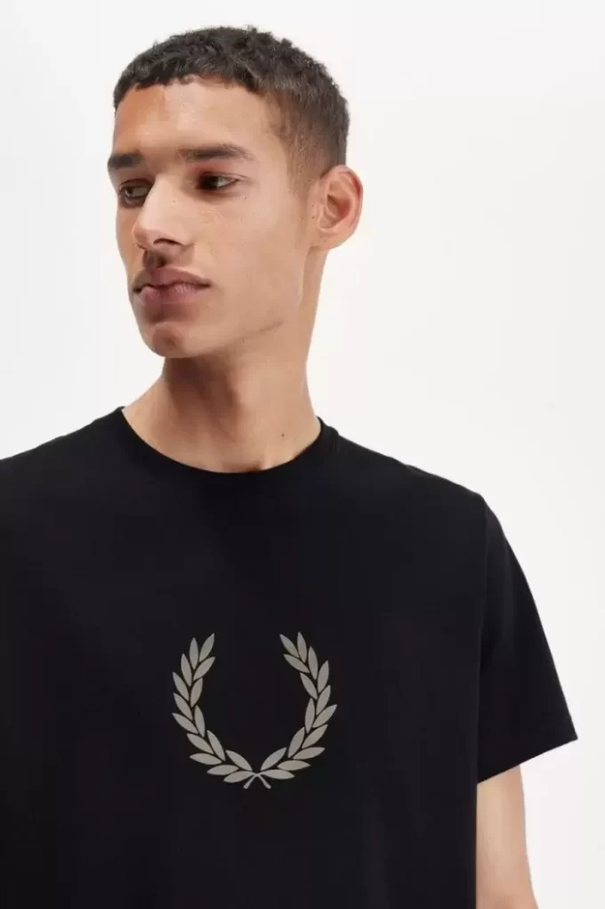T-shirt homme avec couronne de laurier floquée