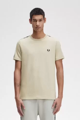T-shirt homme à bandes contrastantes