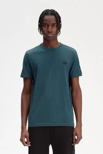 T-shirt homme à bandes contrastantes