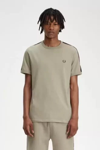 T-shirt homme à bandes contrastantes