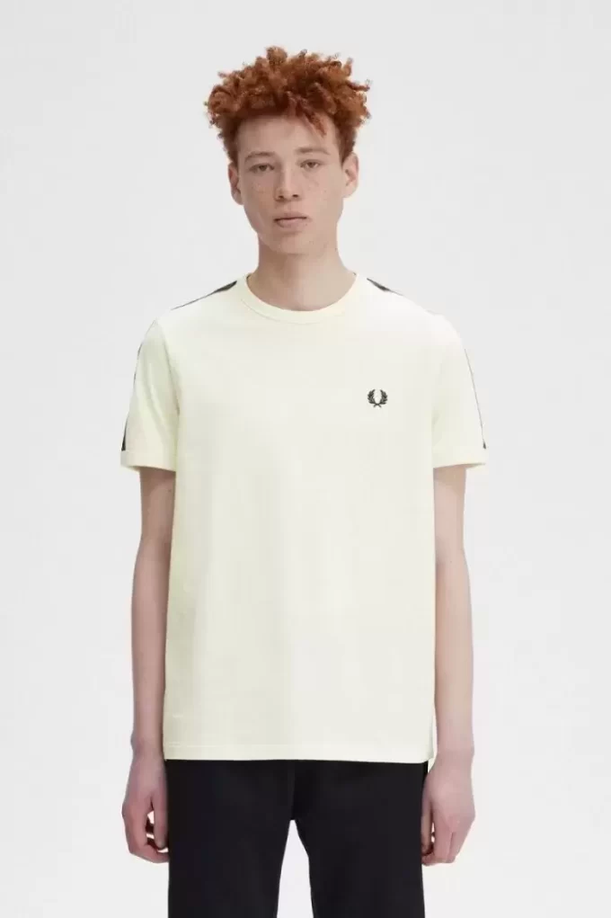 T-shirt homme à bandes contrastantes
