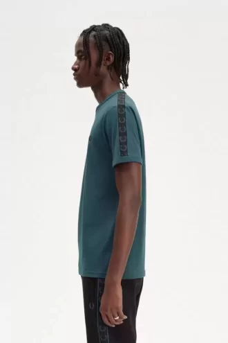 T-shirt homme à bandes contrastantes