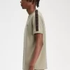 T-shirt homme à bandes contrastantes