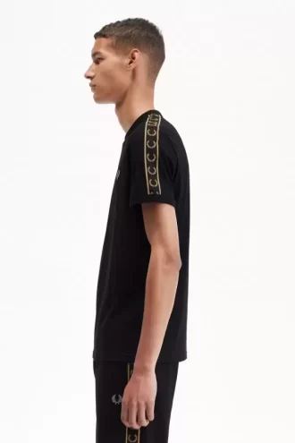 T-shirt homme à bandes contrastantes