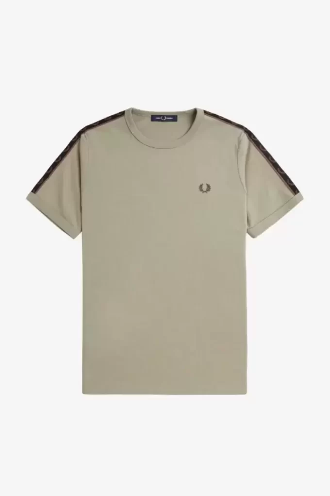 T-shirt homme à bandes contrastantes