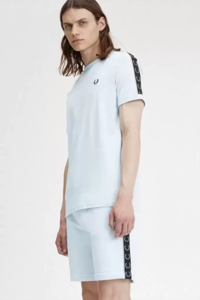 T-shirt homme à bandes contrastantes