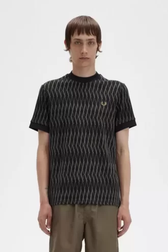 T-shirt homme en jacquard Argyle