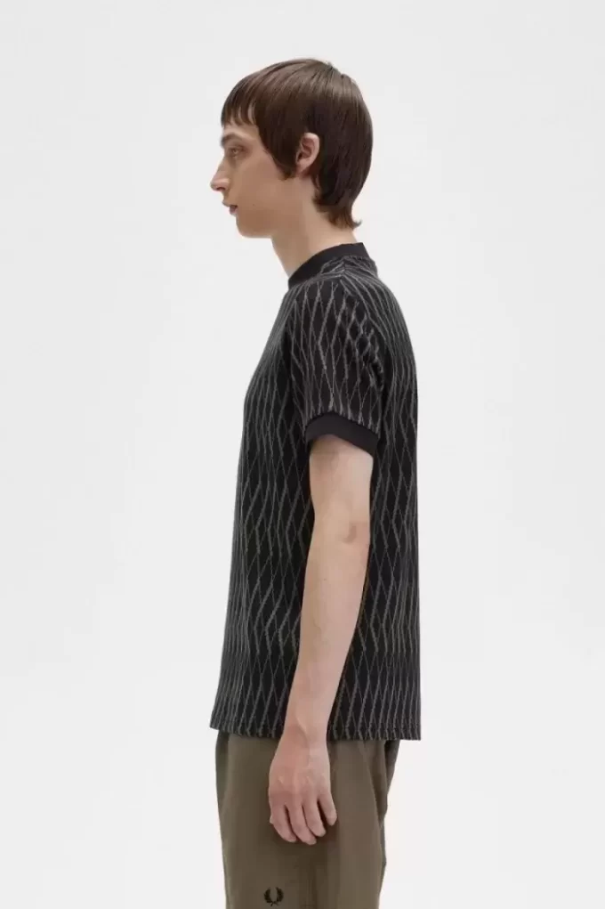 T-shirt homme en jacquard Argyle