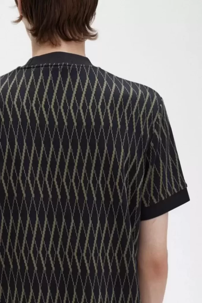 T-shirt homme en jacquard Argyle