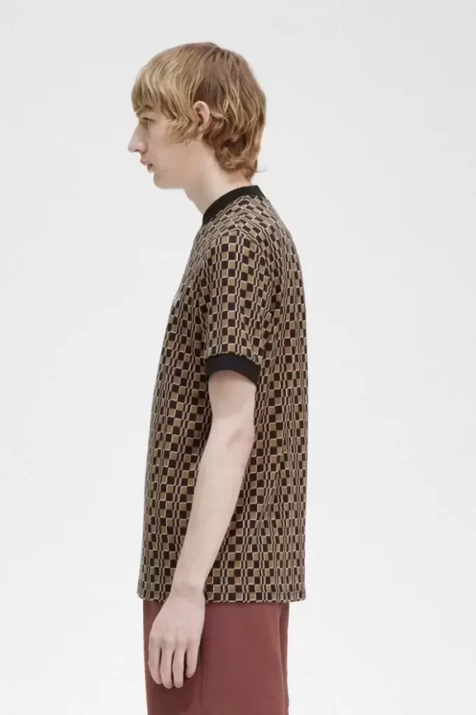 T-shirt homme Glitch Checkerboard