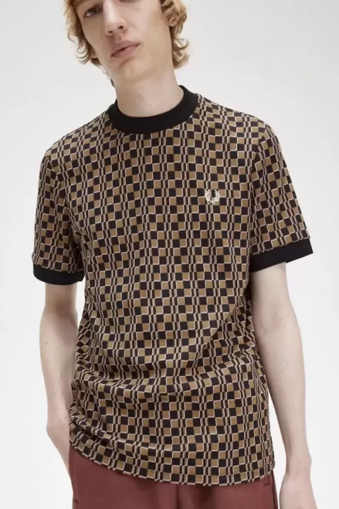 T-shirt homme Glitch Checkerboard