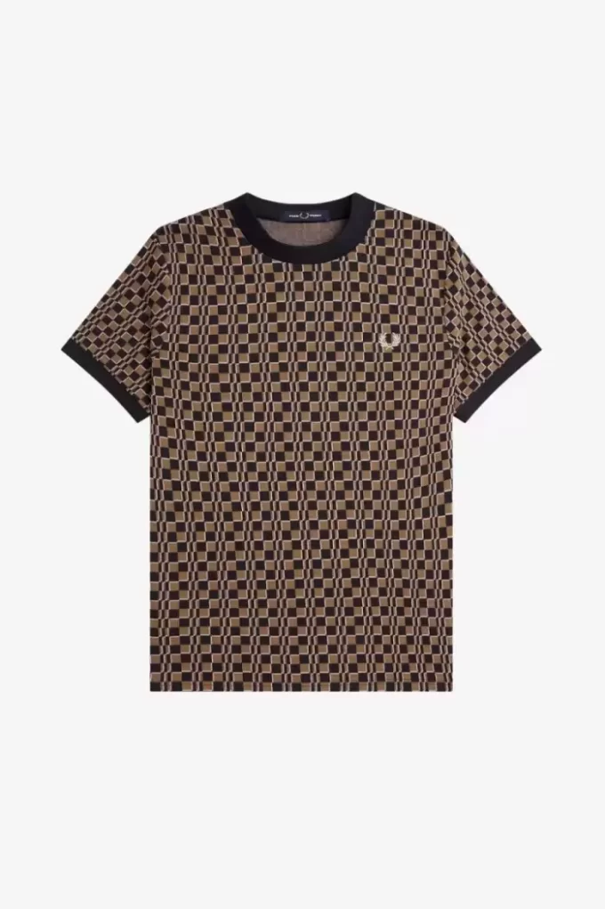 T-shirt homme Glitch Checkerboard