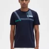 T-shirt imprimé Glitch pour homme